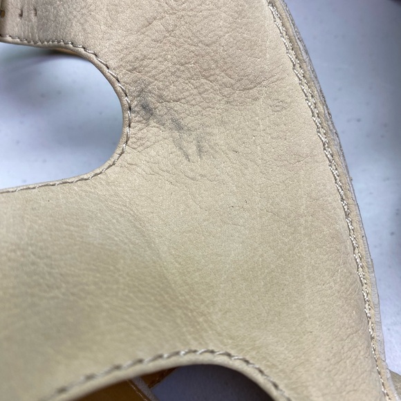 Franco Sarto TAN Leather Platform Sandals, 7.5 Winter Sale - Picture 11 of 11